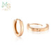 Chow Sang Sang 18K rose gold mint series rose gold color gold earrings earrings female K gold earrings earrings 91115E Chow Sang Sang 18K rose gold mint series rose gold color gold earrings earrings female K gold earrings earrings 91115E