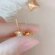 Moon Suiren Korean Pearl Earrings Women's Retro French Elegant S925 Silver Needle Temperament High-end Earrings Earrings Trendy Rotating Pearl Earrings Rose Gold Moon Suiren Korean Pearl Earrings Women's Retro French Elegant S925 Silver Needle Temperament High-end Earrings Earrings Trendy Rotating Pearl Earrings Rose Gold
