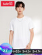 Baleno Baleno short-sleeved t-shirt men's cotton fashion solid color round neck loose top simple basic youth fashion comfortable compassionate casual bottoming shirt round neck-01W bleached L Baleno Baleno short-sleeved t-shirt men's cotton fashion solid color round neck loose top simple basic youth fashion comfortable compassionate casual bottoming shirt round neck-01W bleached L
