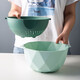 Porcelain soul Nordic fruit plate/fruit basket double drain basket fruit basket vegetable sink kitchen water filter basket large capacity vegetable sink household fruit plate basin for vegetable washing Small geometric green Porcelain soul Nordic fruit plate/fruit basket double drain basket fruit basket vegetable sink kitchen water filter basket large capacity vegetable sink household fruit plate basin for vegetable washing Small geometric green