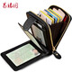 Yinuotu driver's license leather case, men's driver's license, this document holder, female motor vehicle driving license, genuine first layer cowhide wallet, zipper, multi-card slot, credit bank card bag, business card holder, black classic vertical style, multi-function driver's license cover Yinuotu driver's license leather case, men's driver's license, this document holder, female motor vehicle driving license, genuine first layer cowhide wallet, zipper, multi-card slot, credit bank card bag, business card holder, black classic vertical style, multi-function driver's license cover