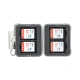 PROfezzion SD card box memory card memory card protection storage box Canon Sony Fuji Nikon micro-SLR camera flash memory card holder card bag accessories can accommodate 4 SD/SDHC/SDXC cards PROfezzion SD card box memory card memory card protection storage box Canon Sony Fuji Nikon micro-SLR camera flash memory card holder card bag accessories can accommodate 4 SD/SDHC/SDXC cards