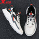 Xtep men's casual sports shoes men's autumn and winter leather shoes shock absorption new running shoes running shoes casual shoes men's sports shoes bag old shoes men white gray black leather 42 Xtep men's casual sports shoes men's autumn and winter leather shoes shock absorption new running shoes running shoes casual shoes men's sports shoes bag old shoes men white gray black leather 42
