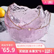 Franjing Nordic tableware, salad bowl, glass bowl, fruit plate, fruit basket, fruit bowl, fruit box, fruit plate, candy plate, dried fruit plate, glass plate, glass fruit plate, fruit box, Phnom Penh pink 3-piece set + 6 fruit forks Franjing Nordic tableware, salad bowl, glass bowl, fruit plate, fruit basket, fruit bowl, fruit box, fruit plate, candy plate, dried fruit plate, glass plate, glass fruit plate, fruit box, Phnom Penh pink 3-piece set + 6 fruit forks