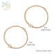 Chow Sang Sang Rose Gold Mint Series Double Ring Rose Gold K Gold Color Gold Necklace Pendant Women's 91873U 47cm Chow Sang Sang Rose Gold Mint Series Double Ring Rose Gold K Gold Color Gold Necklace Pendant Women's 91873U 47cm
