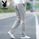 Playboy PLAYBOY casual pants men's 2021 autumn and winter pants men's loose straight men's pants large size men's pants light gray 32 Playboy PLAYBOY casual pants men's 2021 autumn and winter pants men's loose straight men's pants large size men's pants light gray 32