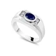 GSK silver sapphire ring men's trendy fashion jewelry 1.95 carat color treasure ring 925 silver men's ring light luxury retro ring for girlfriend birthday gift US 12th China 27th custom GSK silver sapphire ring men's trendy fashion jewelry 1.95 carat color treasure ring 925 silver men's ring light luxury retro ring for girlfriend birthday gift US 12th China 27th custom