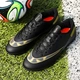 Soccer shoes men's broken nails breathable adult round TF children's football shoes broken nails girls primary school students big children sports youth sneakers long sole leather feet broken rubber training shoes MIDFN black broken nails 41 Soccer shoes men's broken nails breathable adult round TF children's football shoes broken nails girls primary school students big children sports youth sneakers long sole leather feet broken rubber training shoes MIDFN black broken nails 41