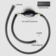 Shangyanfang woven tea tray drain pipe with water-absorbing ball hose tea tray drain pipe tea table Kung Fu tea set accessories Shangyanfang woven tea tray drain pipe with water-absorbing ball hose tea tray drain pipe tea table Kung Fu tea set accessories