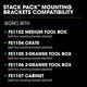 Flex STACK PACK Storage System Installation Bracket (4-piece) FS15054
Flex STACK PACK Storage System Installation Bracket (4-piece) FS15054