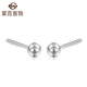 Caibai Jewelry Pure Silver Earrings Silver Polished Ball Stud Earrings Plain Simple Silver Earrings Pricing YS Caibai Jewelry Pure Silver Earrings Silver Polished Ball Stud Earrings Plain Simple Silver Earrings Pricing YS
