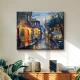 Bases digital oil painting diy landscape flower hand-painted oil painting coloring living room decorative painting children's hand-painted animation hanging painting small town in the rain 50*40cm stretched solid wood inner frame set Bases digital oil painting diy landscape flower hand-painted oil painting coloring living room decorative painting children's hand-painted animation hanging painting small town in the rain 50*40cm stretched solid wood inner frame set