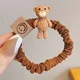 YYEU velvet bear head rope net cute and sweet rubber band female hair tie ponytail small intestine hair ring velvet bear head rope 4-piece set YYEU velvet bear head rope net cute and sweet rubber band female hair tie ponytail small intestine hair ring velvet bear head rope 4-piece set