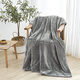 Beijing-Tokyo-made flannel blanket air conditioning blanket nap blanket super soft thick gray linen 150x200cm High Beijing-Tokyo-made flannel blanket air conditioning blanket nap blanket super soft thick gray linen 150x200cm High