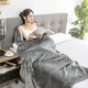 Beijing-Tokyo-made flannel blanket air conditioning blanket nap blanket super soft thick gray linen 150x200cm High Beijing-Tokyo-made flannel blanket air conditioning blanket nap blanket super soft thick gray linen 150x200cm High