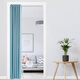 Di Yin DIYIN curtain cloth partition curtain air conditioning curtain Nordic bedroom living room curtains shading the dressing room curtain rod free punch to send sky blue curtain 150 * 200 Di Yin DIYIN curtain cloth partition curtain air conditioning curtain Nordic bedroom living room curtains shading the dressing room curtain rod free punch to send sky blue curtain 150 * 200