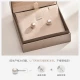 Jingrun loves silver inlaid freshwater pearl earrings classic white round 7-8mm fashion jewelry birthday gift for girlfriend Jingrun loves silver inlaid freshwater pearl earrings classic white round 7-8mm fashion jewelry birthday gift for girlfriend