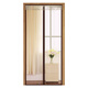 Gong Xun Support customization Velcro anti-mosquito curtain summer mute magnetic encryption soft screen door sand window screen net screen mosquito self-adhesive detachable striped brown 90*210 Gong Xun Support customization Velcro anti-mosquito curtain summer mute magnetic encryption soft screen door sand window screen net screen mosquito self-adhesive detachable striped brown 90*210
