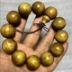 Talk about a sandalwood Sichuan gold silk nanmu hand string Wenwan Buddha beads men's xiaoye Zhennan.12mmX.17 pieces Talk about a sandalwood Sichuan gold silk nanmu hand string Wenwan Buddha beads men's xiaoye Zhennan.12mmX.17 pieces