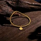 Saturday blessing jewelry full gold 999 gold bracelet women's blessing brand transfer bead ancient method gold bracelet price A198679 about 4.7g Saturday blessing jewelry full gold 999 gold bracelet women's blessing brand transfer bead ancient method gold bracelet price A198679 about 4.7g