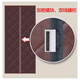 Gong Xun Cotton curtain thickened household cold-proof and wind-proof windshield partition magnetic autumn and winter warm and thermal insulation self-priming air conditioning curtain brown PU leather 100*200 Gong Xun Cotton curtain thickened household cold-proof and wind-proof windshield partition magnetic autumn and winter warm and thermal insulation self-priming air conditioning curtain brown PU leather 100*200