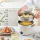 Bear 2.5L multi-function electric cooker electric steamer dormitory small pot electric frying pan non-stick electric cooker cooking noodles cooking small hot pot DRG-C18L1 Bear 2.5L multi-function electric cooker electric steamer dormitory small pot electric frying pan non-stick electric cooker cooking noodles cooking small hot pot DRG-C18L1