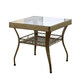 Xingqibao balcony rattan chair coffee table table and chair set three-piece five-piece chair leisure stool living room outdoor furniture combination rattan chair deep coffee one table and two chairs with 55 square table Xingqibao balcony rattan chair coffee table table and chair set three-piece five-piece chair leisure stool living room outdoor furniture combination rattan chair deep coffee one table and two chairs with 55 square table