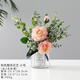 Ubeia ubakaINS creative fake flower simulation floral living room desktop decoration glass vase small fresh office desk decoration pink overall vase floral-large Ubeia ubakaINS creative fake flower simulation floral living room desktop decoration glass vase small fresh office desk decoration pink overall vase floral-large