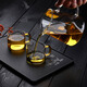 Thickened glass fair cup with tea leak teacup tea set accessories tea sea divider with tea filter glass glass fair cup with strainer 450ml Thickened glass fair cup with tea leak teacup tea set accessories tea sea divider with tea filter glass glass fair cup with strainer 450ml