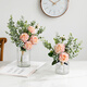 Ubeia ubakaINS creative fake flower simulation floral living room desktop decoration glass vase small fresh office desk decoration pink overall vase floral-large Ubeia ubakaINS creative fake flower simulation floral living room desktop decoration glass vase small fresh office desk decoration pink overall vase floral-large