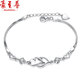 Hao Luxury Collection heart to heart bracelet 925 silver bracelet female models student Korean Heart-shaped jewelry hand bracelets Ms. Valentine birthday gift to send his girlfriend Christmas White Heart to Heart Sterling Silver Bracelet Hao Luxury Collection heart to heart bracelet 925 silver bracelet female models student Korean Heart-shaped jewelry hand bracelets Ms. Valentine birthday gift to send his girlfriend Christmas White Heart to Heart Sterling Silver Bracelet