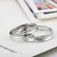 Mengyi pearl standard S925 silver jewelry silver ring ring female opening adjustable simple style couple ring birthday valentine's day gift gift to girlfriend couple ring Mengyi pearl standard S925 silver jewelry silver ring ring female opening adjustable simple style couple ring birthday valentine's day gift gift to girlfriend couple ring
