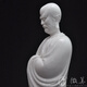 Weimei 15-inch Bodhidharma ornaments White porcelain collection of Bodhidharma's ancestor crossing the sea Buddha statue ornaments Dehua ceramics and porcelain crafts Weimei 15-inch Bodhidharma ornaments White porcelain collection of Bodhidharma's ancestor crossing the sea Buddha statue ornaments Dehua ceramics and porcelain crafts