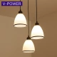 V-POWER Simple LED Personality Dining Chandelier Dining Room Three-Head Pendant Light Nordic Creative Round Dining Room Light 3300 Black Edge Three-Head Disc V-POWER Simple LED Personality Dining Chandelier Dining Room Three-Head Pendant Light Nordic Creative Round Dining Room Light 3300 Black Edge Three-Head Disc
