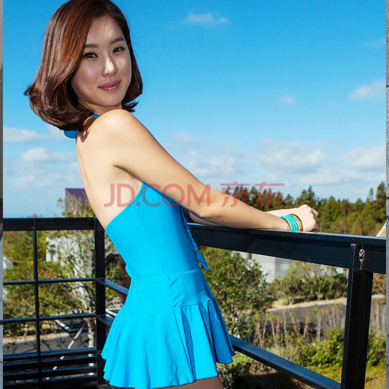 三奇新款温泉女士分体裙式聚胸时尚性感比基尼两件套泳衣 多选色 sq
