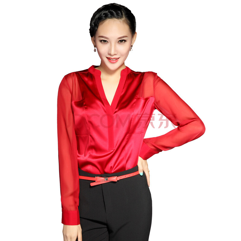 桑<em>蚕丝女上衣</em> 真丝上衣100桑蚕丝女
