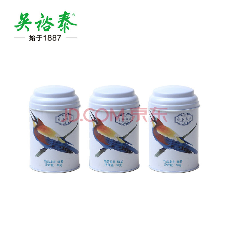 吳裕泰綠茶 怡品龍井 滋味鮮爽 高山韻長 50g*3罐