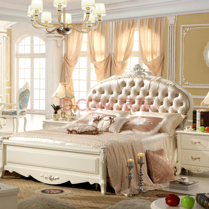 波奈尔 欧式家具床 双人床 新婚床 实木床 法式床