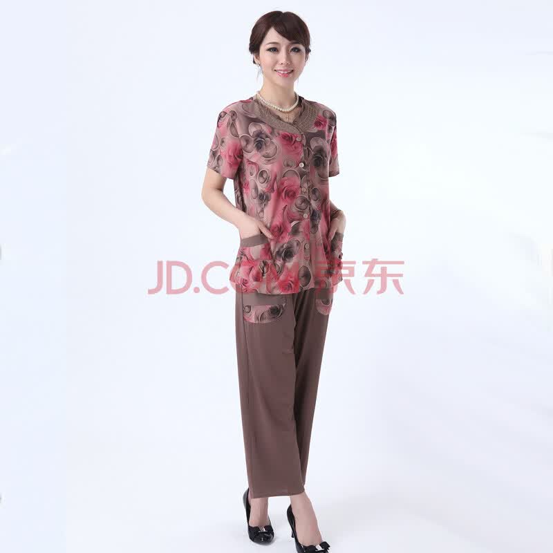2014新款夏装<em>精品中老年</em>服装中年<em>女装</em>妈妈装