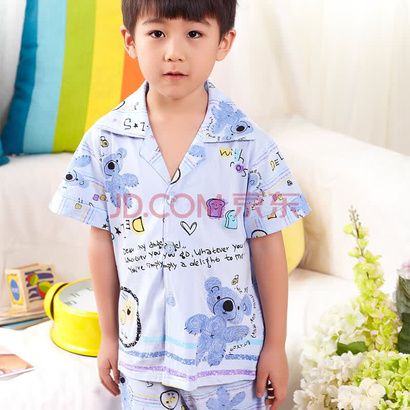 <em>可爱纯棉睡衣</em>套装+小孩空调服