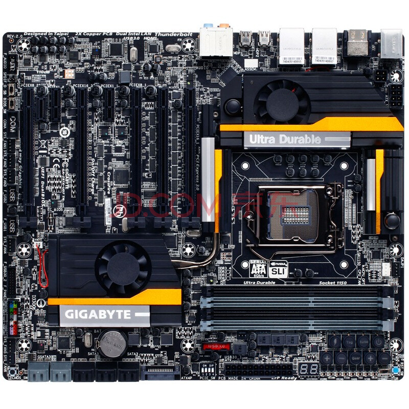 技嘉(gigabyte z87x-ud7 th主板(intel z87/lga 1150)