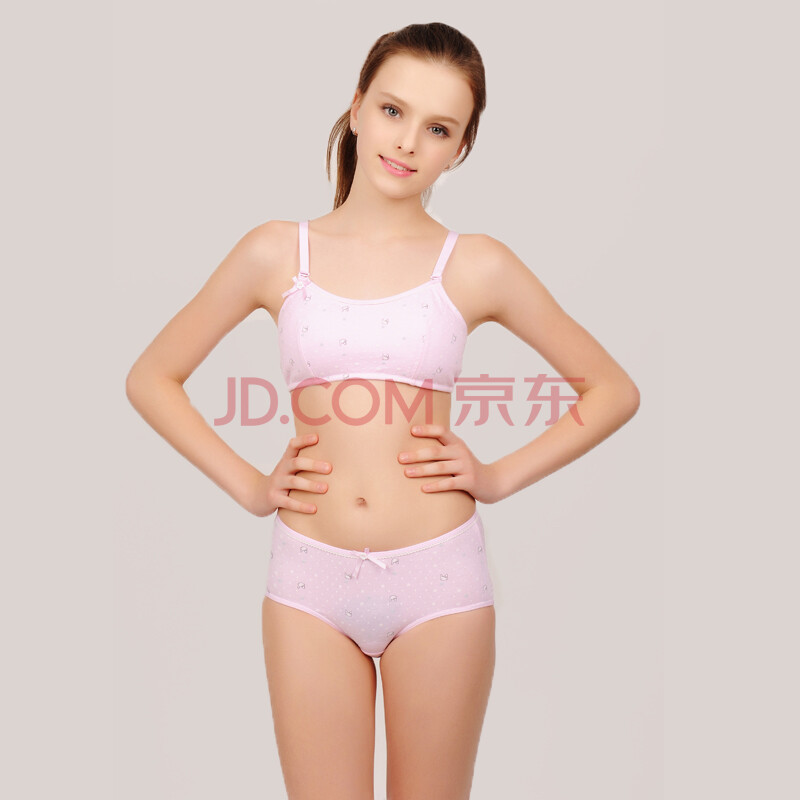 纯棉薄夹棉全<em>罩杯学生文胸</em>发育
