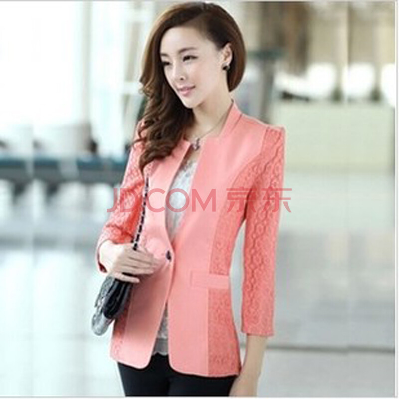 <em>西装</em>职业<em>女士</em>韩版修身<em>短外套</em>七分袖<em>小西服</em>显瘦