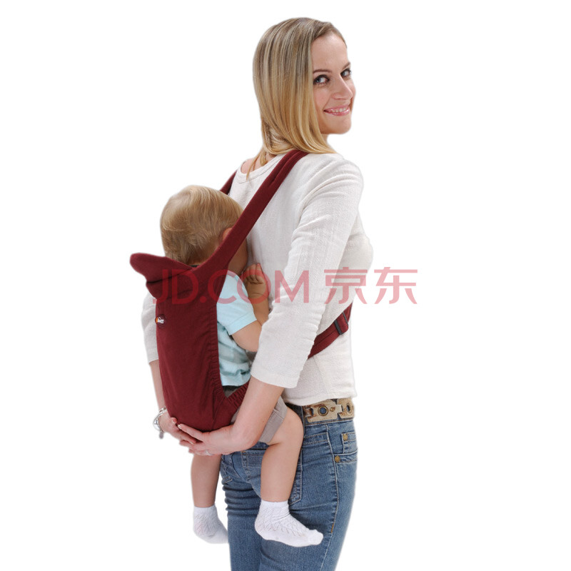 新品 纽贝乐 好易抱四合一四季款透气婴儿背带 宝宝背带背袋n004 枣红