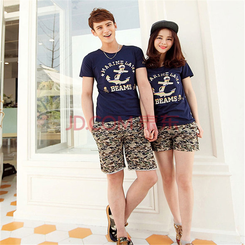 装夏装迷彩<em>短裤</em>女<em>情侣</em>