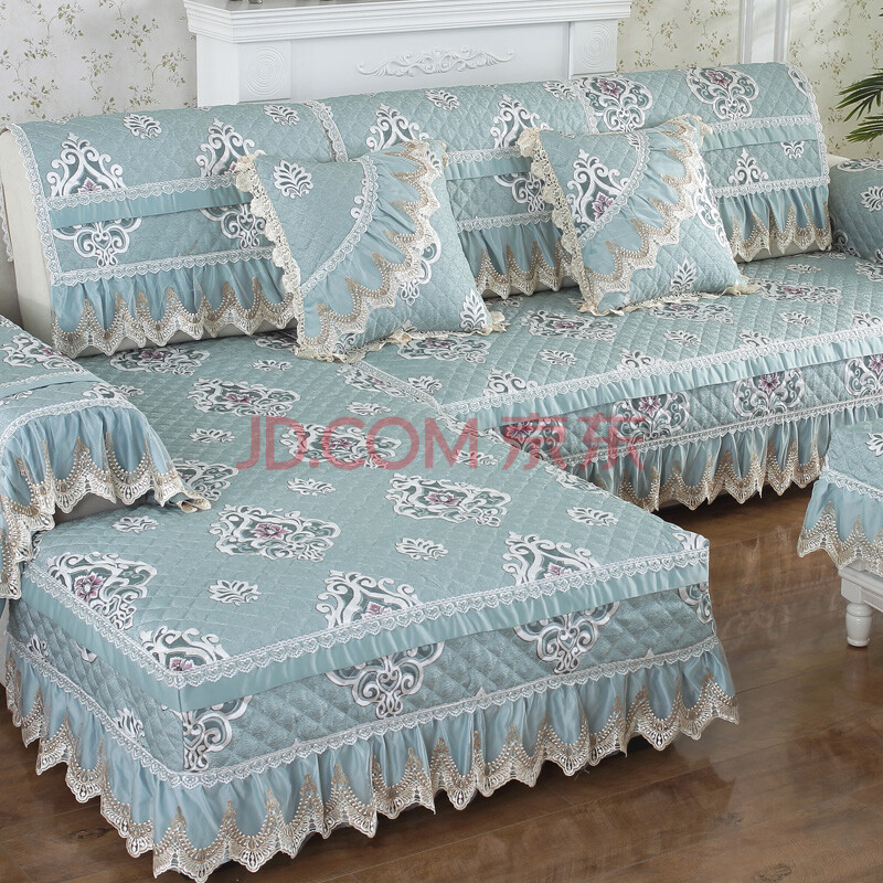 沙发套 七字型沙发垫四季通用布艺北欧全包套罩123组合三人贵妃坐垫