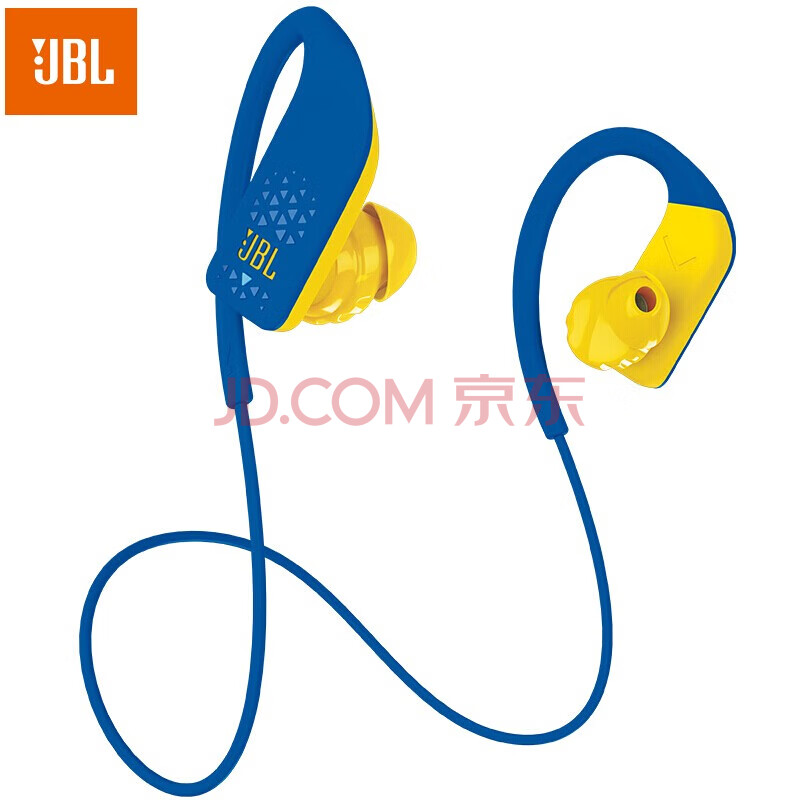 JBL Grip500 无线蓝牙入耳挂脖式运动耳机 蓝色