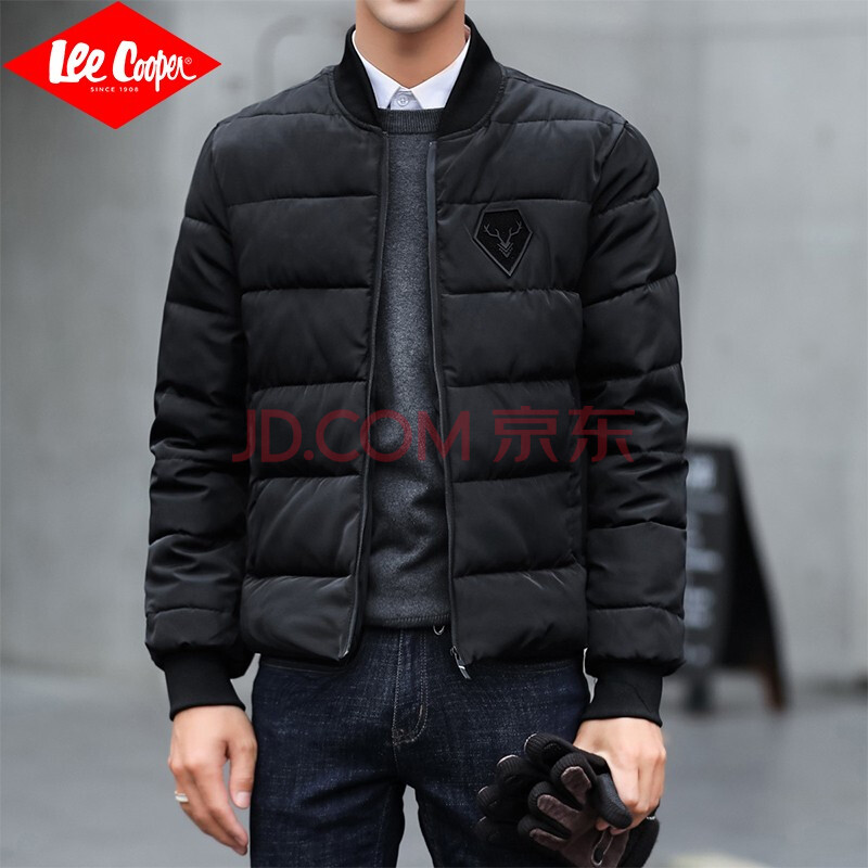 棉服】lee cooper 棉衣男秋冬款2021男装短款保暖时尚棒球领运动服