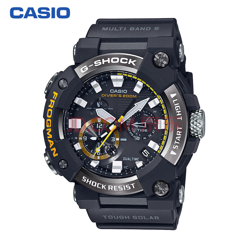 卡西欧(casio)手表 g-shock 蛙人 航海系列 防震防水防磁太阳能蓝牙