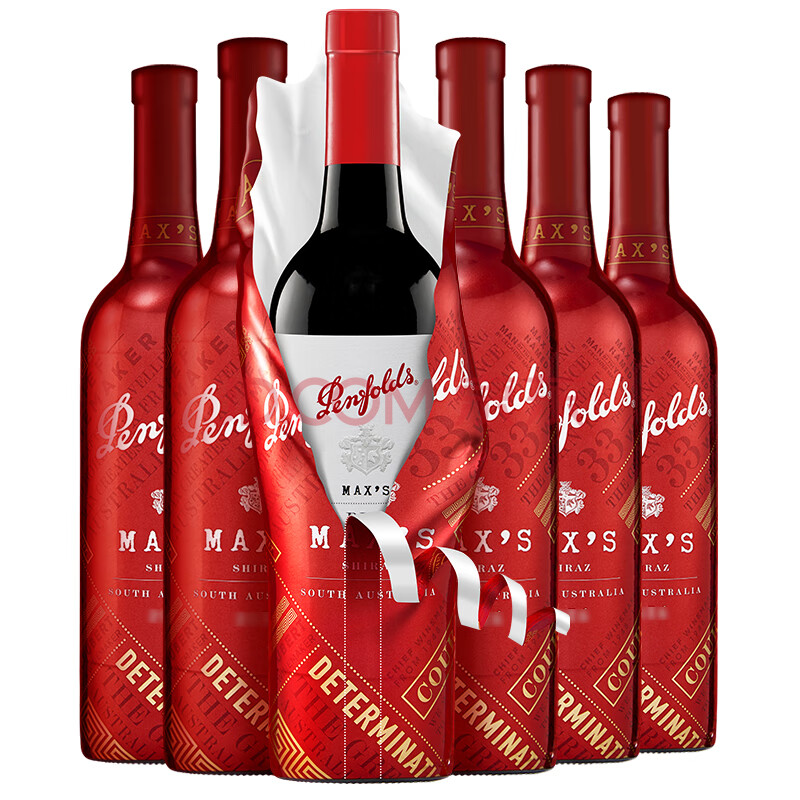 奔富麦克斯(penfolds max's)炫金 西拉干红葡萄酒 750ml*6瓶